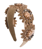 Lucinda Bronze Flower Statement Headband