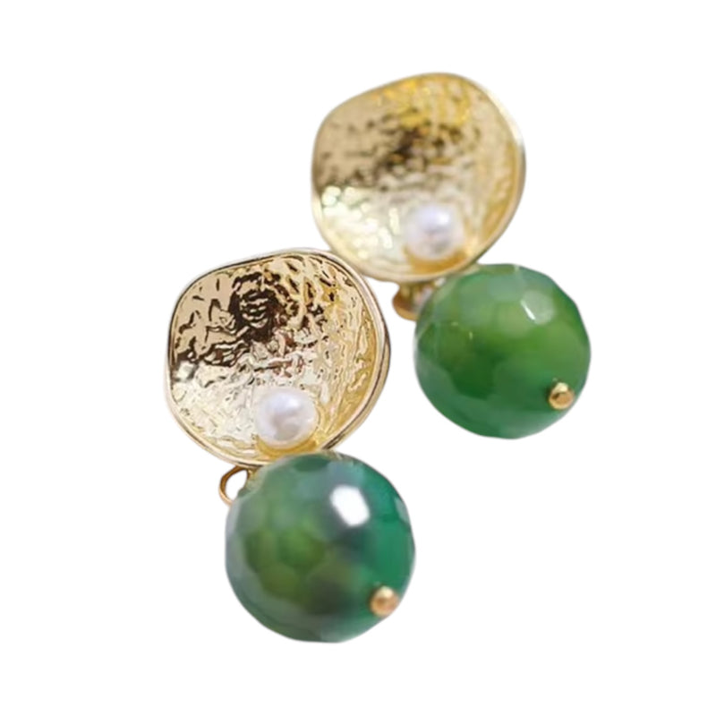 035 Petite Green Earrings