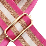 PINKY Raffia + Leather Crossbody Bag