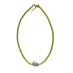 000 (Short) Lime Green Baroque Pearl Necklace