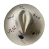 PANAMA, 13cm Embroided Floral *RE-STOCK COMING EARLY AUGUST*