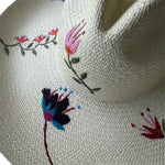 PANAMA, 13cm Embroided Floral *RE-STOCK COMING EARLY AUGUST*