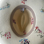 PANAMA, 13cm Embroided Floral *RE-STOCK COMING EARLY AUGUST*