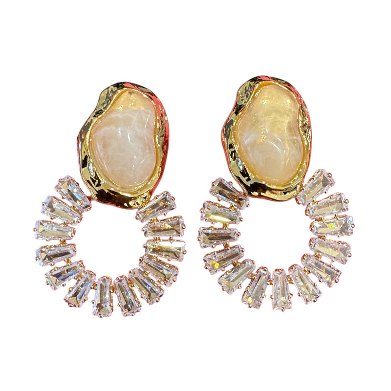 Lidiya Earrings, Peach