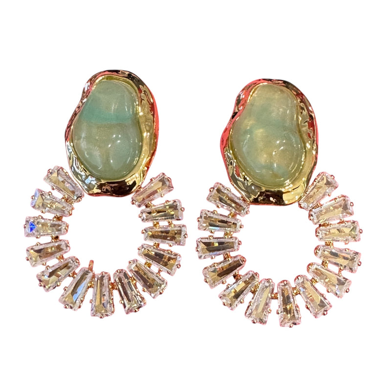 Lidiya Earrings, Mint