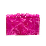 Mini Bubble Acrylic Clutch, Pink *EARLY-OCT*
