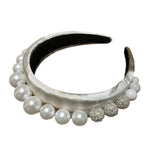 Stevie Pearl White Crown Headband *END-JAN*