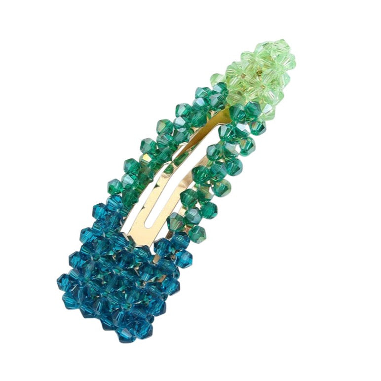 Sea Breeze Ombre Beaded Hair Clip