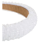 Julia Pearl White Beaded Headband