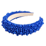 Blaire Pearl Cobalt Beaded Headband