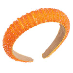 Julia Tangerine Beaded Headband