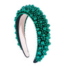 Blaire Emerald Pearl Beaded Headband