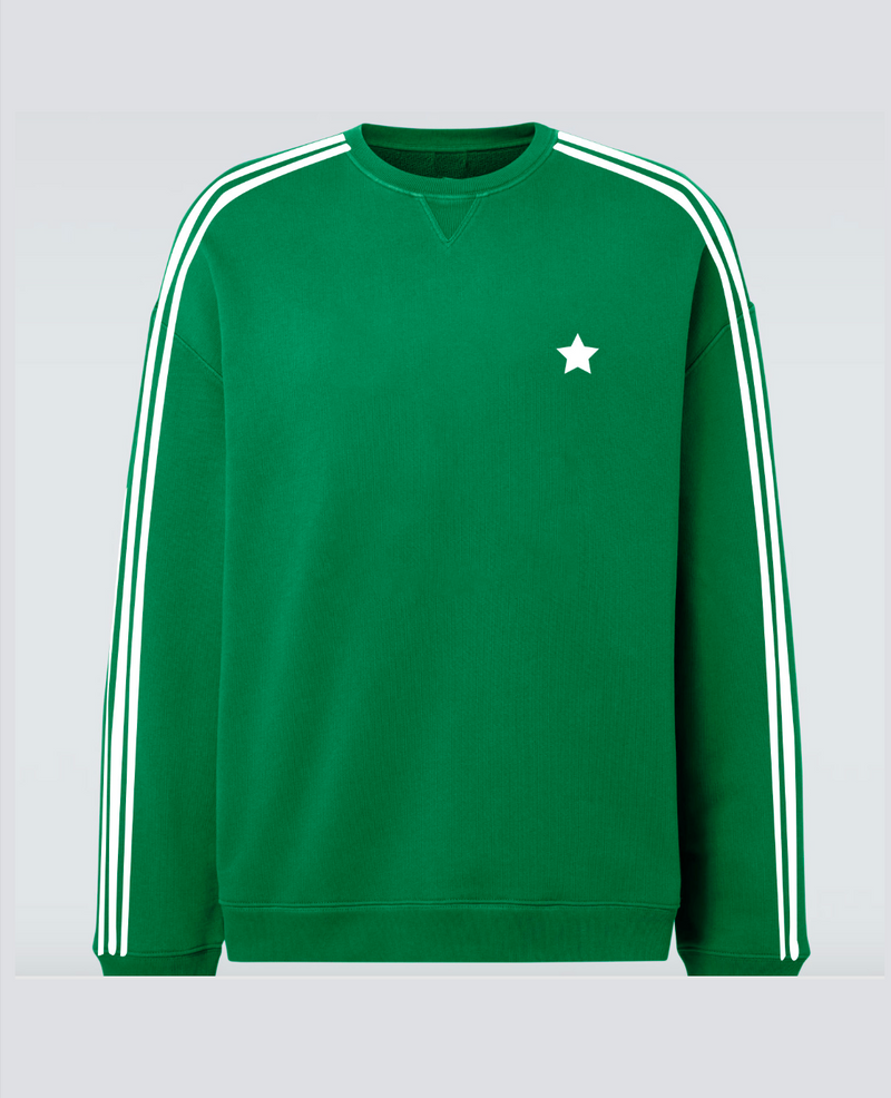 SWEATSHIRT, Green and White