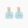 Moira Blue Magnolia Statement Earrings