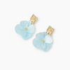 Moira Blue Magnolia Statement Earrings