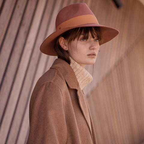 Terracotta Wool Fedora