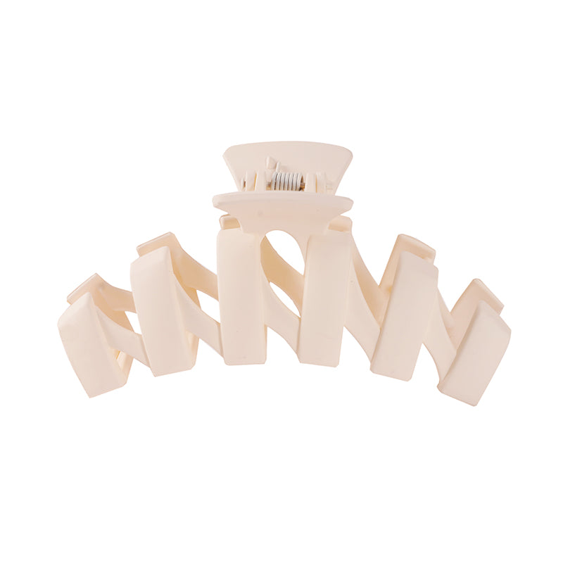 Ziggy Claw Clip, Cream