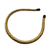 Goldie Gold 'Leather' Rope Headband