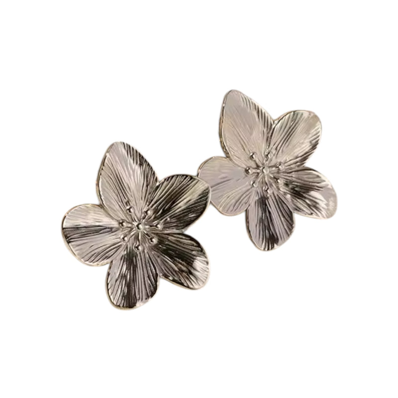 Maggie Silverl Flower Stud Earrings