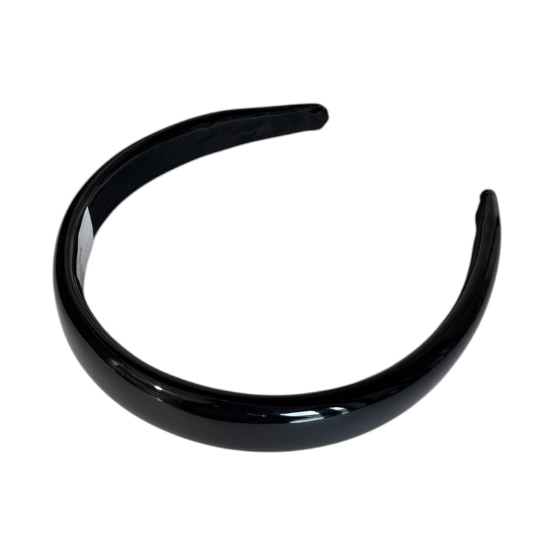 Violet High Shine Black Headband