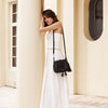 'Harriet' Maxi Saddle Bag, Black