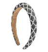 Aspen Black & White Beaded Headband