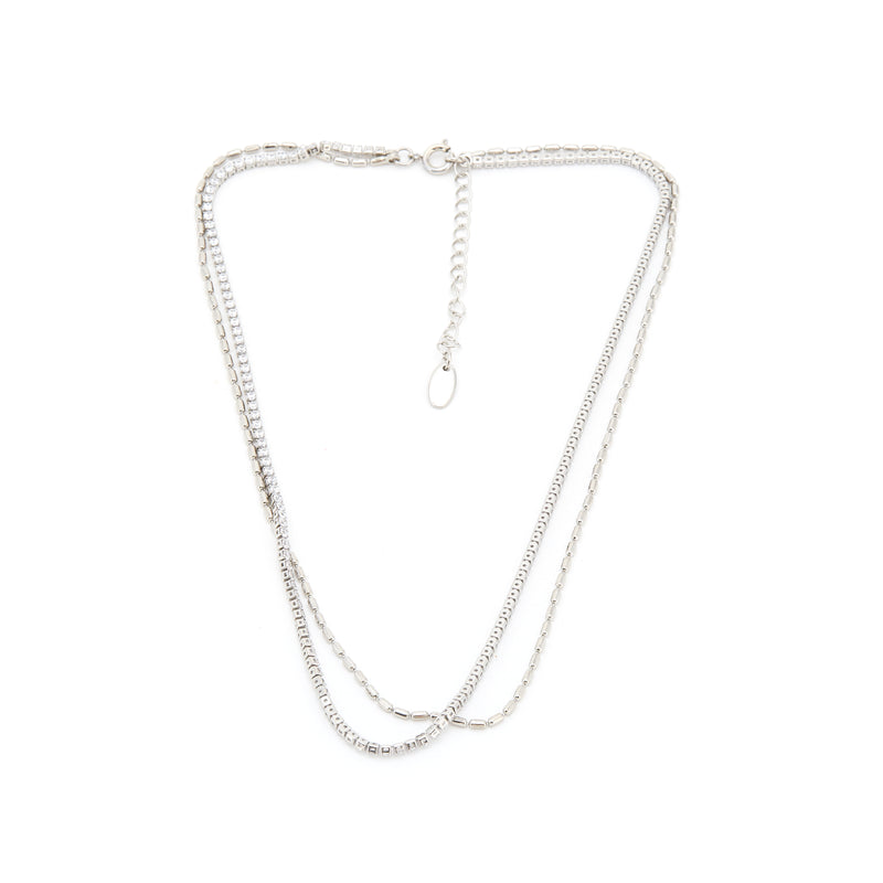 Ava Necklace, Silver