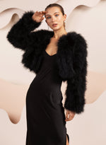 Manhattan Feather Jacket, Black