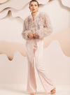 Manhattan Feather Jacket, Blush