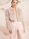 Manhattan Feather Jacket, Blush