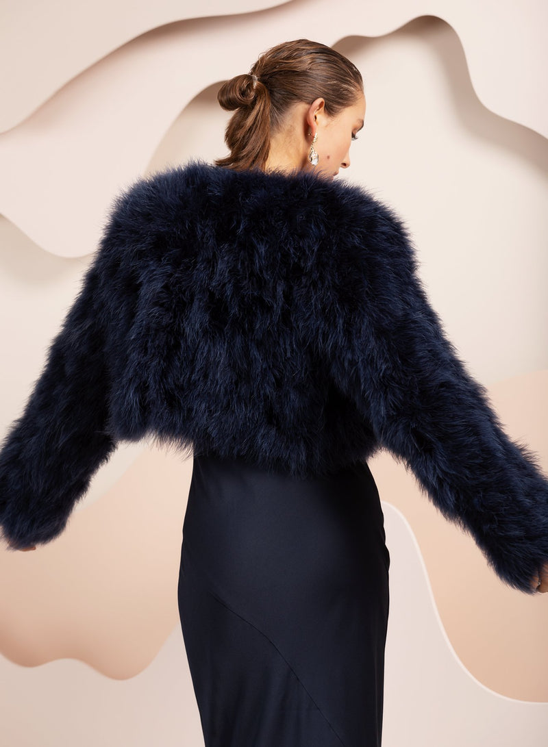 Manhattan Feather Jacket, Navy