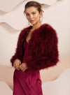 Manhattan Feather Jacket, Wine