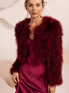 Manhattan Feather Jacket, Wine