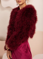 Manhattan Feather Jacket, Wine