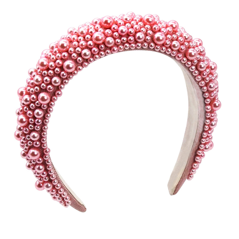 Blaire Pearl Pink Beaded Headband *EARLY-NOV*
