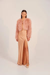 Manhattan Feather Jacket, Rose