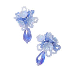 Harlow Blue Flower Earrings