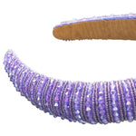 Julia Lilac Beaded Headband