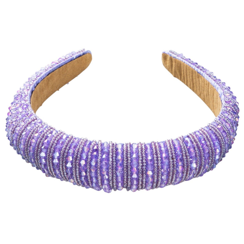 Julia Lilac Beaded Headband