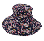 Kids Blue Floral Bucket Hat