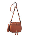 'Harriet' Maxi Saddle Bag, Tan Leather