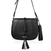 'Harriet' Maxi Saddle Bag, Black