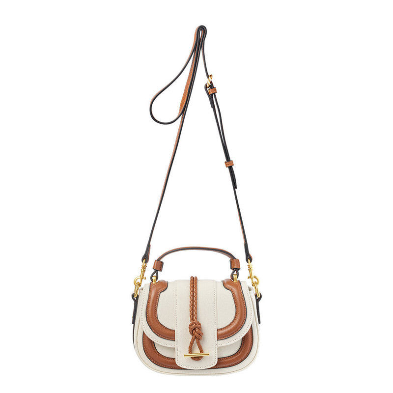 Huntress Knot Bag, Tan & Natural Canvas