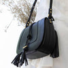 'Harriet' Maxi Saddle Bag, Black