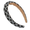 Aspen Black & White Beaded Headband