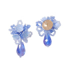 Harlow Blue Flower Earrings