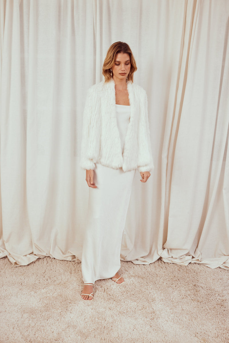 Valencia Bridal Jacket, White